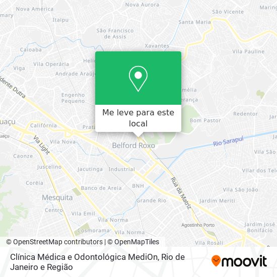 Clínica Médica e Odontológica MediOn mapa