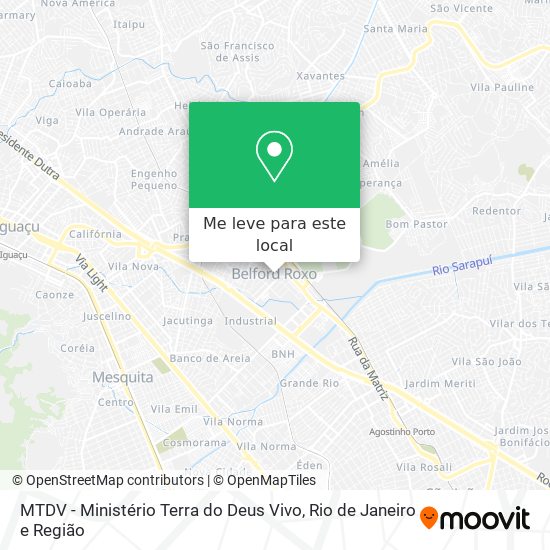 MTDV - Ministério Terra do Deus Vivo mapa