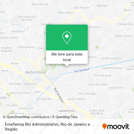 Emefarma Rio Administrativo mapa