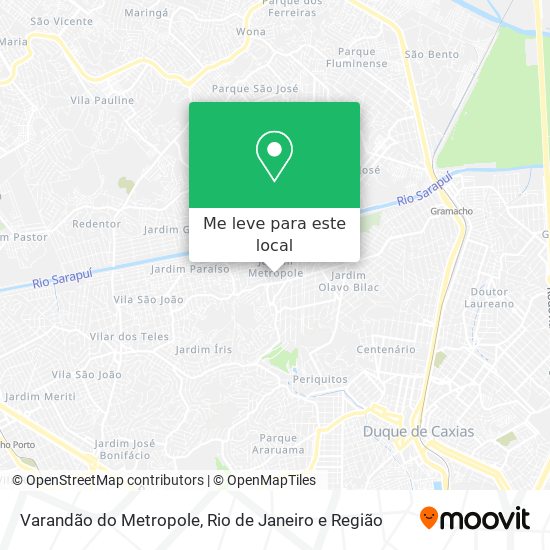 Varandão do Metropole mapa