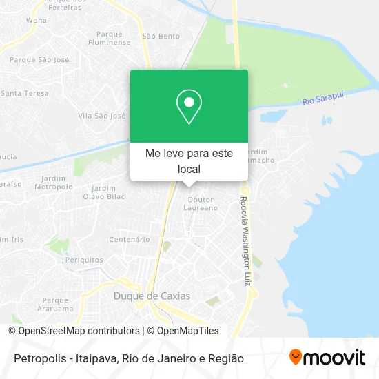 Petropolis - Itaipava mapa