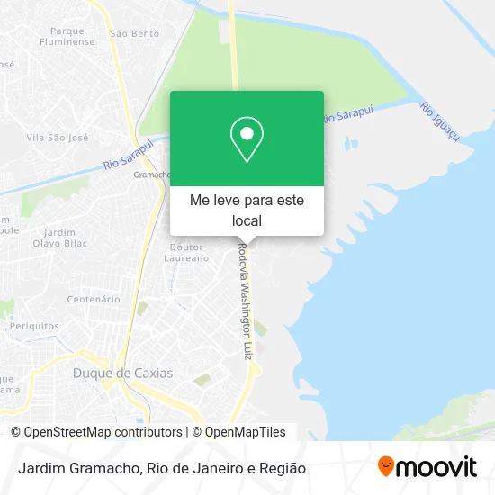 Jardim Gramacho mapa