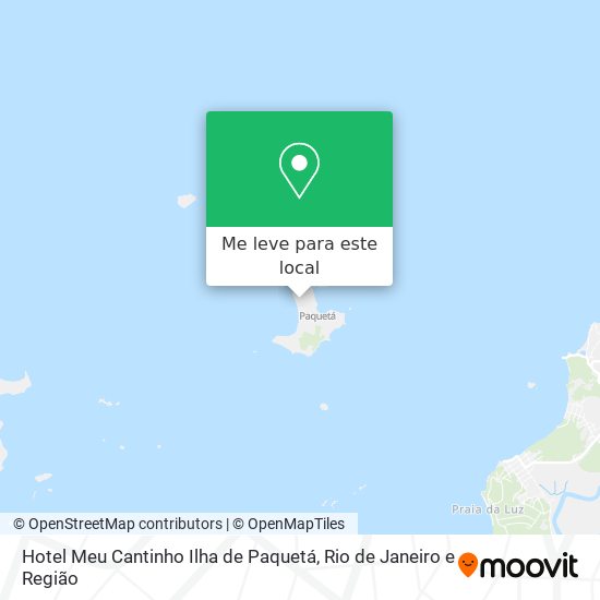 Hotel Meu Cantinho  Ilha de Paquetá mapa