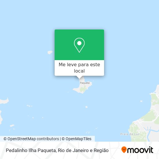 Pedalinho Ilha Paqueta mapa