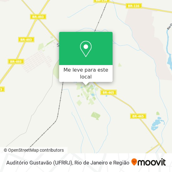Auditório Gustavão (UFRRJ) mapa