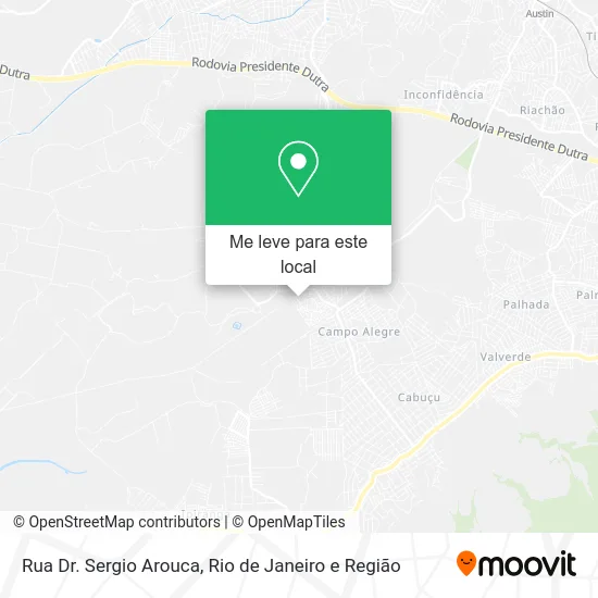 Rua Dr. Sergio Arouca mapa
