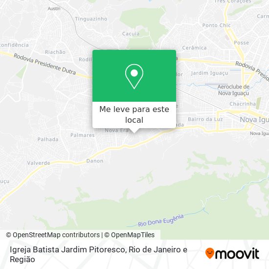 Igreja Batista Jardim Pitoresco mapa