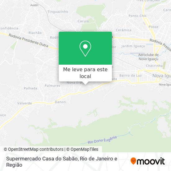 Supermercado Casa do Sabão mapa