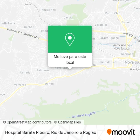 Hospital Barata Ribeiro mapa