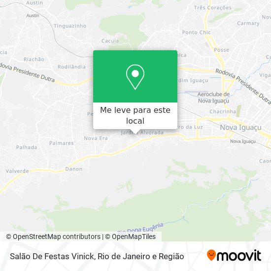 Salão De Festas Vinick mapa
