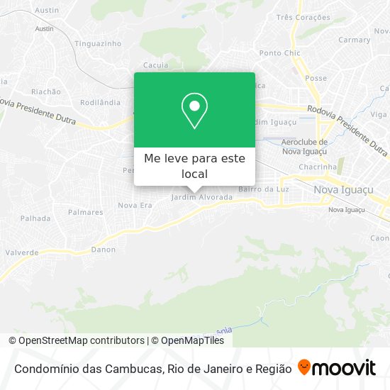 Condomínio das Cambucas mapa