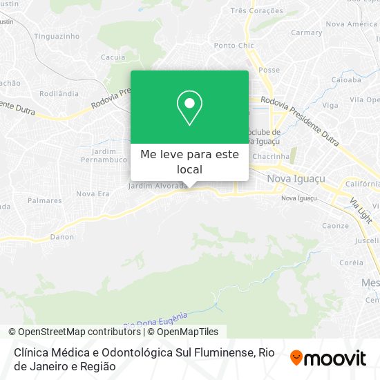 Clínica Médica e Odontológica Sul Fluminense mapa