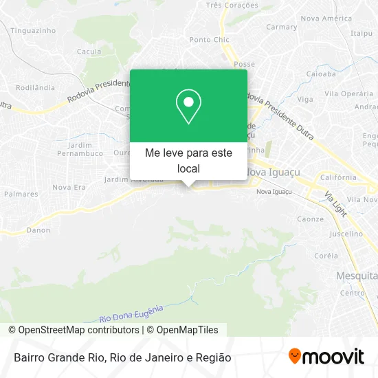 Bairro Grande Rio mapa