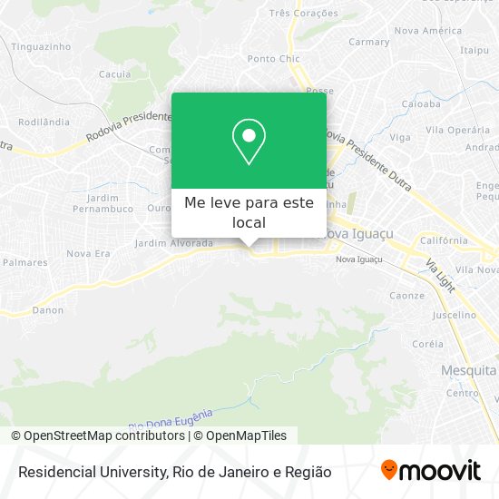 Residencial University mapa