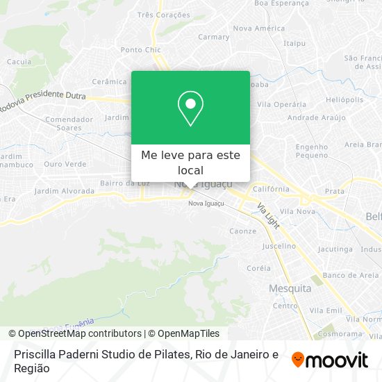 Priscilla Paderni Studio de Pilates mapa
