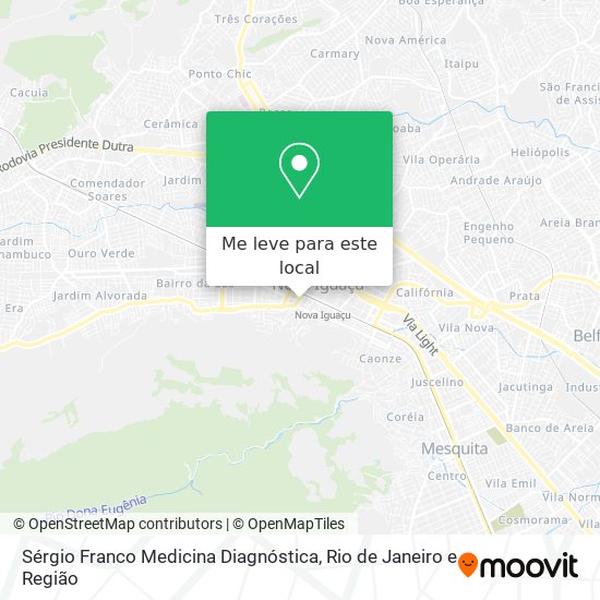 Sérgio Franco Medicina Diagnóstica mapa