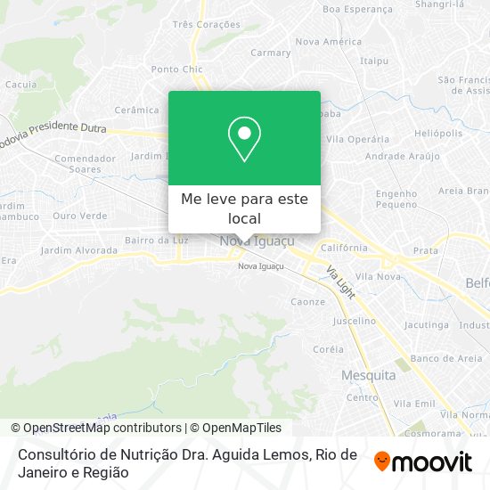 Consultório de Nutrição Dra. Aguida Lemos mapa