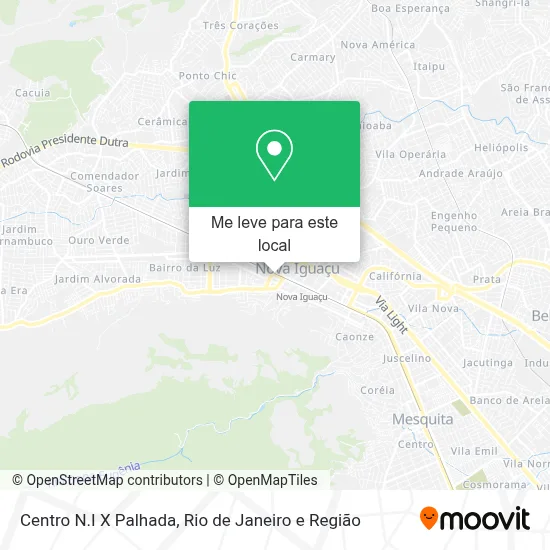 Centro N.I X Palhada mapa