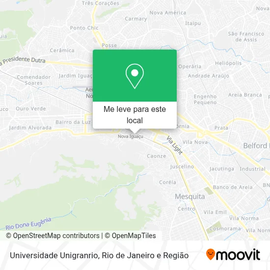 Universidade Unigranrio mapa