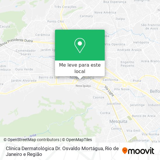 Clínica Dermatológica Dr. Osvaldo Mortágua mapa