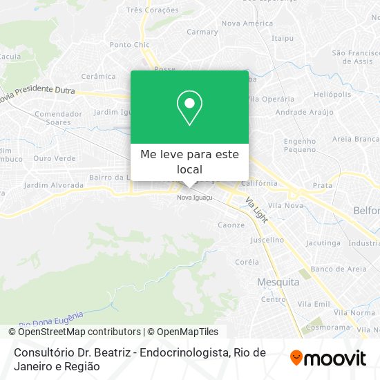 Consultório Dr. Beatriz - Endocrinologista mapa