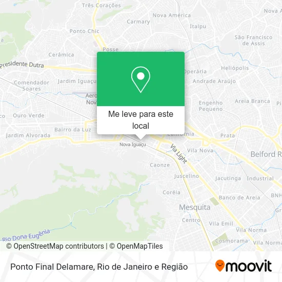Ponto Final Delamare mapa