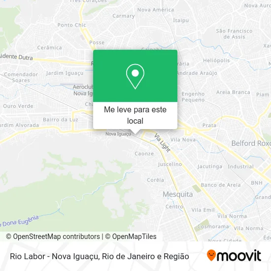 Rio Labor - Nova Iguaçu mapa