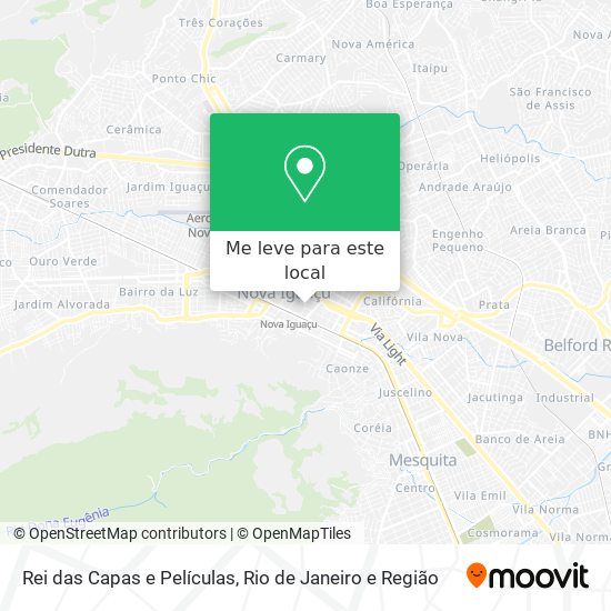 Rei das Capas e Películas mapa