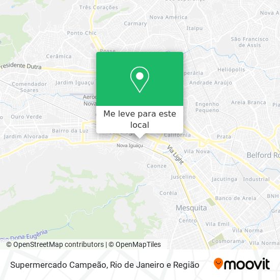 Supermercado Campeão mapa
