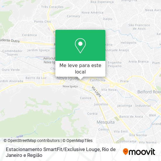 Estacionamento SmartFit / Exclusive Louge mapa