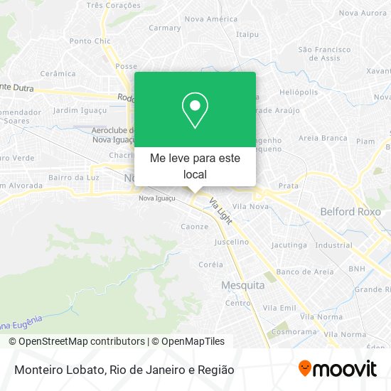 Monteiro Lobato mapa
