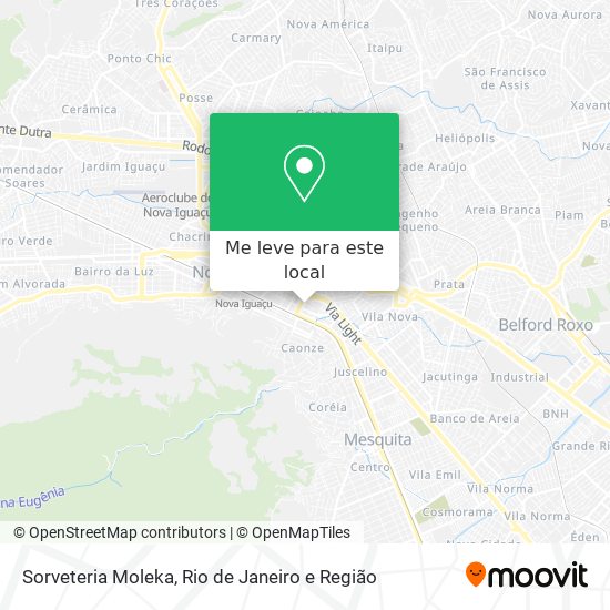 Sorveteria Moleka mapa