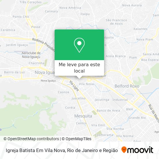 Igreja Batista Em Vila Nova mapa
