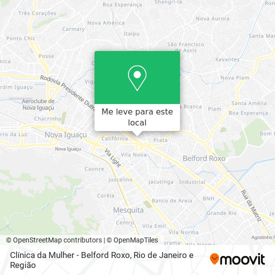 Clínica da Mulher - Belford Roxo mapa