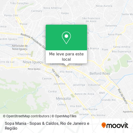 Sopa Mania - Sopas & Caldos mapa