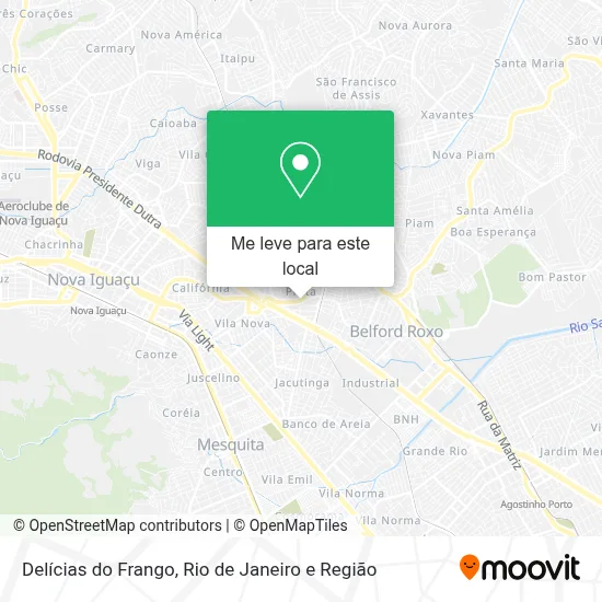 Delícias do Frango mapa