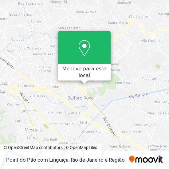 Point do Pão com Linguiça mapa