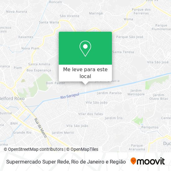 Supermercado Super Rede mapa