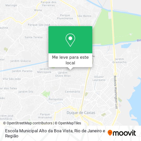 Escola Municipal Alto da Boa Vista mapa