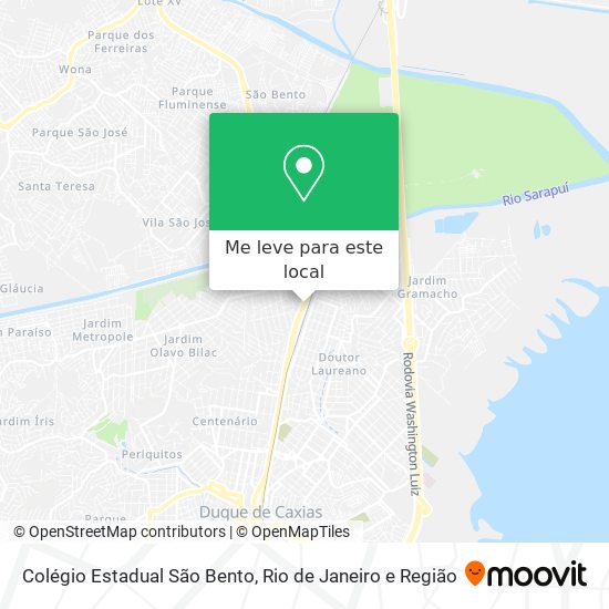 Colégio Estadual São Bento mapa