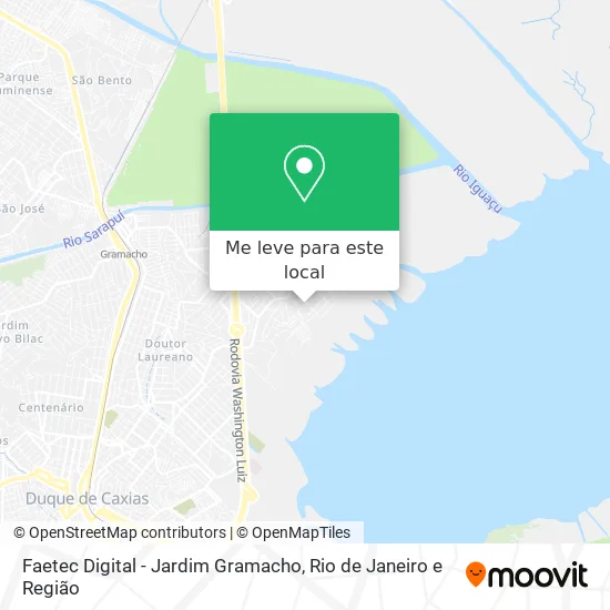 Faetec Digital - Jardim Gramacho mapa