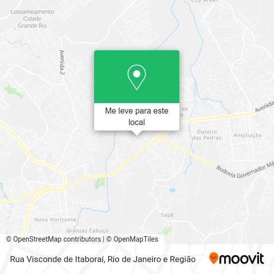 Rua Visconde de Itaboraí mapa