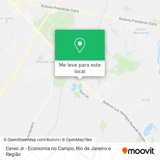 Ceres Jr - Economia no Campo mapa