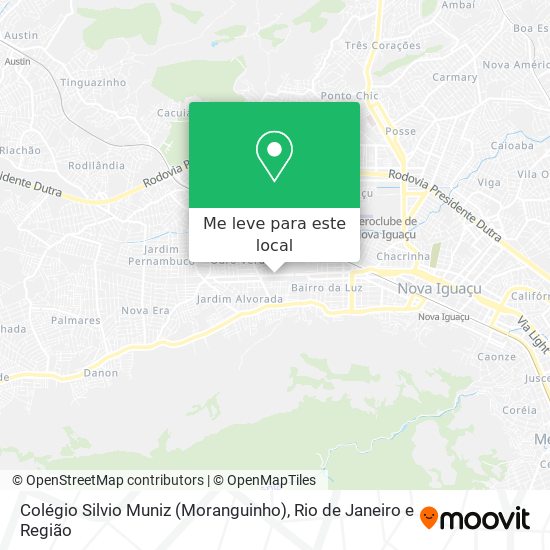 Colégio Silvio Muniz (Moranguinho) mapa