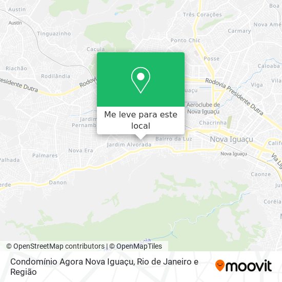 Condomínio Agora Nova Iguaçu mapa