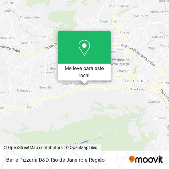 Bar e Pizzaria D&D mapa