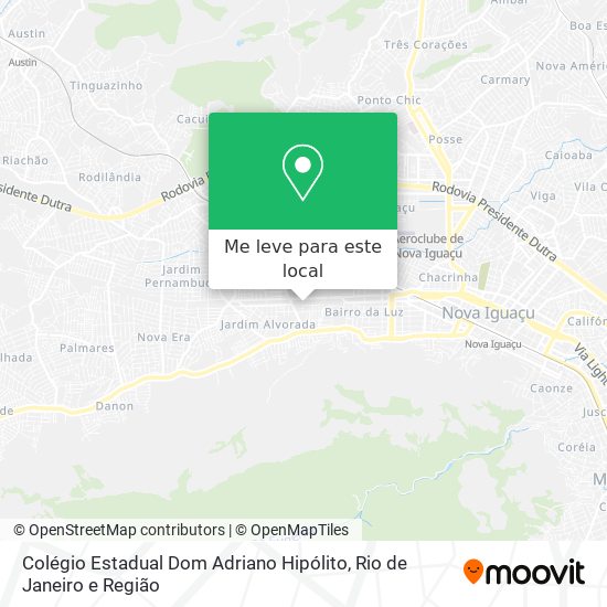Colégio Estadual Dom Adriano Hipólito mapa