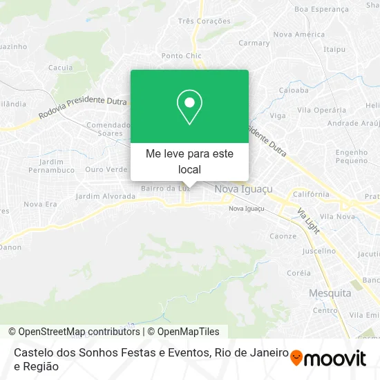 Castelo dos Sonhos Festas e Eventos mapa
