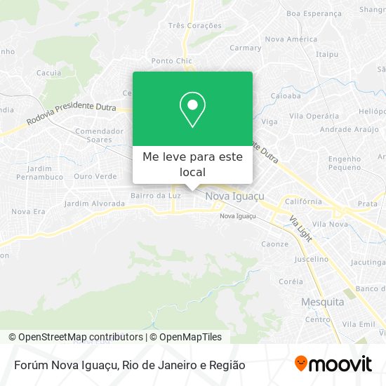 Forúm Nova Iguaçu mapa