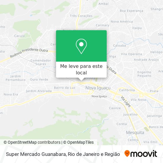 Super Mercado Guanabara mapa